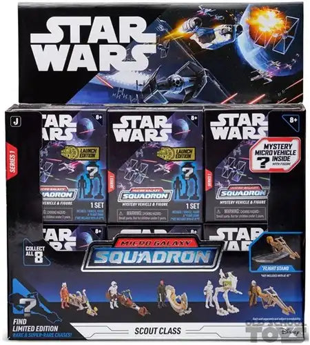 4582578289279 – Colis 12 pièces Star Wars Micro Galaxy Mystery Vehicle & Figure Series 1 pas cher