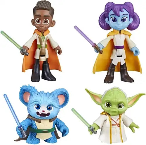 5010996110619 – Colis 6 pcs Star Wars Young Jedi Adventures – Figurines d’action 4 modèles assortis