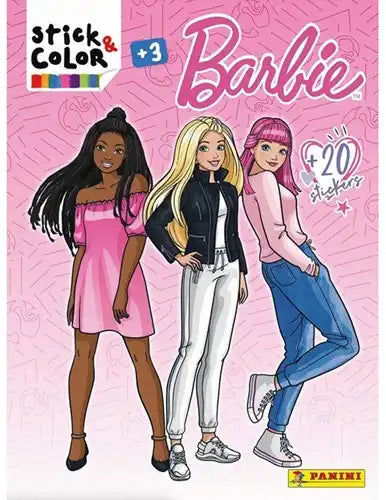9788427873537 – Lot revendeur de 30 pcs – Vente en gros Stick & Color Barbie cahier de coloriage avec stickers 22x30cm