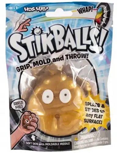 605168534390 – Stikballs Gold Poo & Unicorn Poo 12x16,5cm (colis de 12 pièces)
