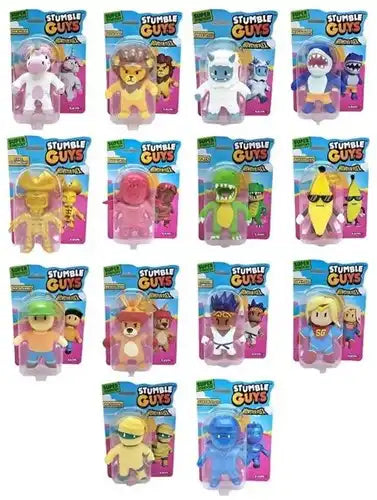 9772532611962 – Stumble Guys Monsterflex Super Stretchy Figure 14,5x20,5 cm (colis de 16 pièces)