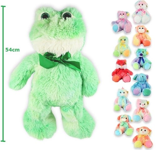 Sunkid 4016833014233 Lot 12 Peluches Assorties 54cm Douces et Colorées