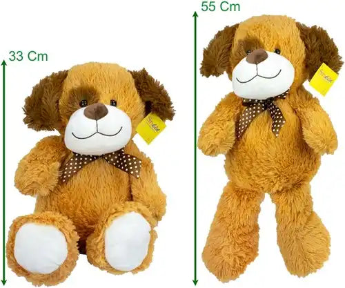 4016833396957 – Sunkid Peluche Ours / Chien assis 55 cm (3 modèles assortis, colis de 3 pcs) dispo Simcha.fr