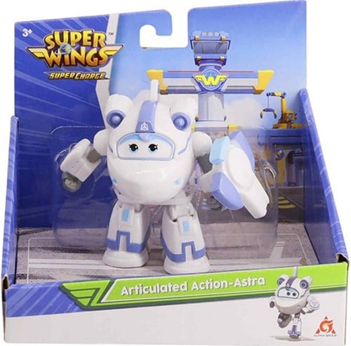6911400389708 Super Wings Figurine Articulée Astra 13x14,5cm Robot Série TV Neuf