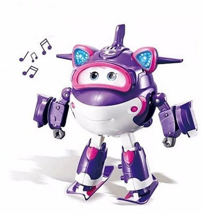 6911400405064 | Super Wings Deluxe Transforming Supercharged Crystal avec Lumière et Son – 22x21cm – Jouet Transformable