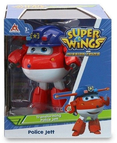 Super Wings Transforming Police Jett 15x17cm