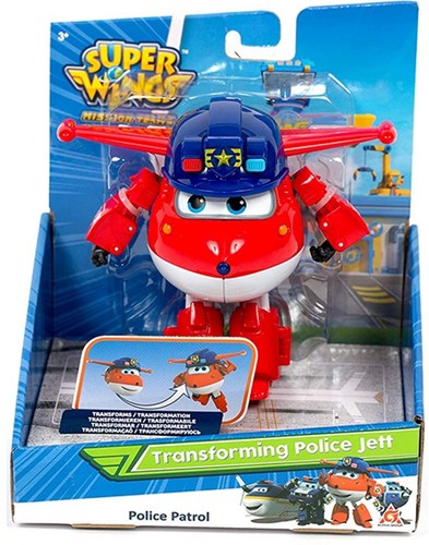 Super Wings Transforming Police Jett 17x20cm