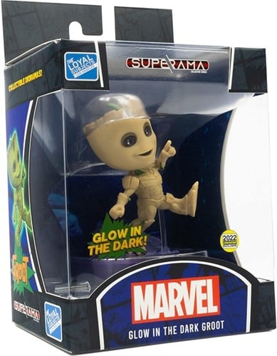 850039772313 Superama Marvel Groot Glow in the Dark – Diorama 12x19cm – Édition SDCC 2022 par The Loyal Subjects