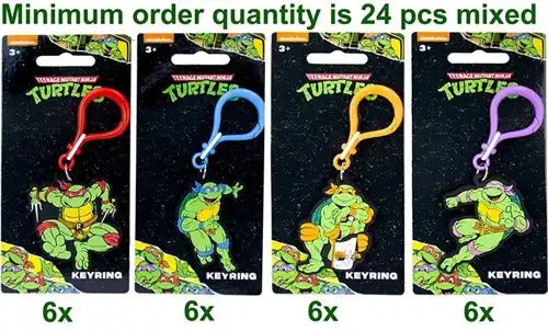 5056474208218 – Teenage Mutant Ninja Turtles Porte-clés 2D PVC 7 x 15,5 cm (4 modèles assortis, colis de 24 pcs) dispo Simcha.fr