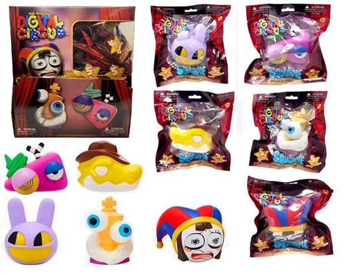 850065209807 | Colis de 16 pcs : The Amazing Digital Circus Squishme 19x21cm – Modèles Assortis en Présentoir