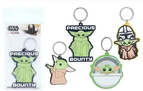 5038104109393 – The Mandalorian Porte-clés 2D PVC assortis 7x12,5 cm Star Wars – Colis de 48 pièces