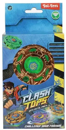 8714627010077 – Metal Gyro Battle Spinning Top with Shooter – Pack of 24 pieces (6 assorted models) 