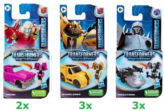 Transformers Earthspark 3 assortis 7,5x15cm