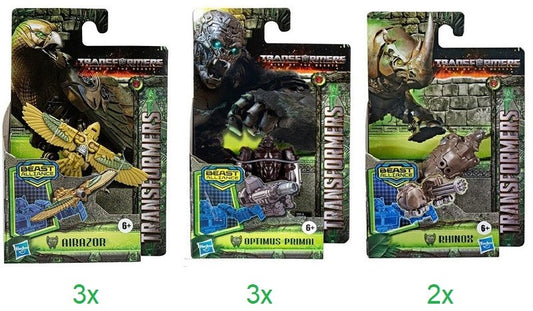 Transformers MV7 Beast Battle Master 3 assortis 11x17cm