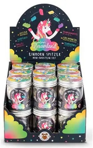 4032722960641 – Colis de 18 pcs : Trendhaus Dreamland Mini Building Blocks Taille-crayons Licorne en présentoir – Grossiste fournitures scolaires