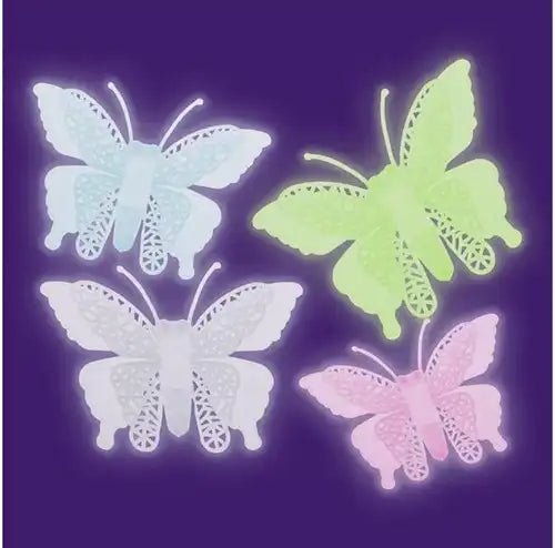 Colis de 12 pièces – 4032722965004 – Vente en gros Trendhaus Good Feelings stickers papillons 3D Glow in the Dark (4-Pack)