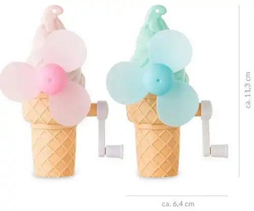 Colis de 6 pièces – 4032722960986 – Vente en gros Trendhaus Good Feelings éventails cornets de glace assortis 2,5 x 11,5 cm