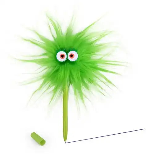4032722963802 – Colis de 12 pcs : Trendhaus Herbs Stylo à bille Crazy Green 20 cm en présentoir – Grossiste papeterie