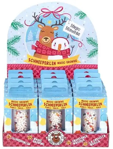 4032722955418 – Colis de 12 pcs : Trendhaus Magic Moments Growing Perles de neige 4x8 cm en présentoir – Grossiste jouets créatifs