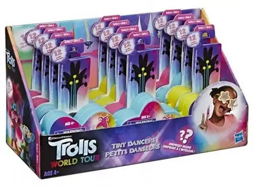 630509918140 – Trolls World Tour Tiny Dancers 7x8,5cm figurines surprises en display (colis 12 pièces)