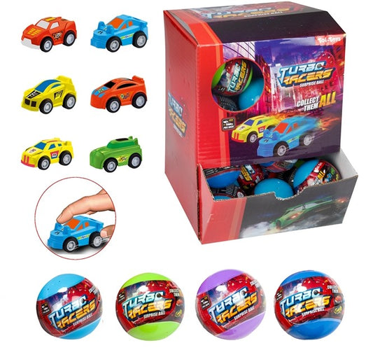 TURBO RACERS Surprise Egg 5cm Auto Pull Back dans Blindbag en présentoir (36)