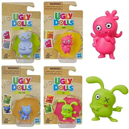 630509793976 – Colis de 6 pièces – Ugly Dolls Figurine 4 cm sur carte 8 x 12,5 cm en présentoir – dispo Simcha.fr