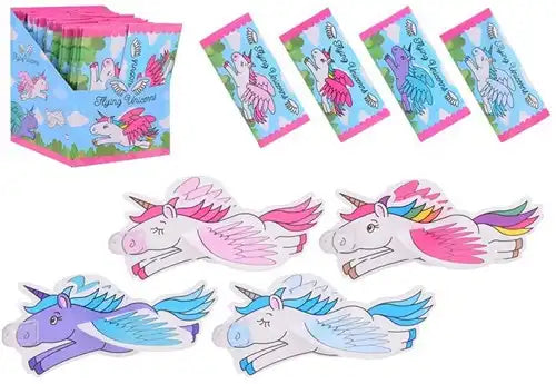 8711866244492 – Colis de 48 pcs : Unicorn Thrower avions en présentoir 4 EVA assortis 19 x 18,5 cm