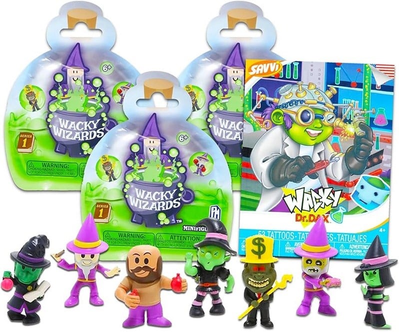 Wacky Wizards Mini Figures in blindbag 13x16cm in display