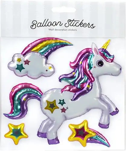 5050577833407 – Lot revendeur de 24 pcs Balloon Stickers Wandsticker assortis 31x38cm – Vente en gros