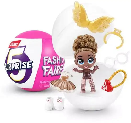 4894680033672 – Colis de 25 pcs : Zuru 5 Surprise Fashion Fairies Boule surprise 10cm Mini Pop + accessoires assortis en présentoir