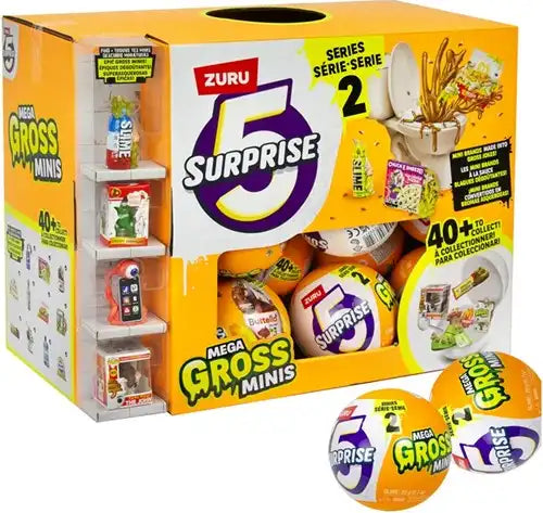 4894680033511 – Colis de 25 pcs : Zuru 5 Surprise Mega Gross Minis balle surprise 10 cm en présentoir – Grossiste jouets surprise et mini-collections