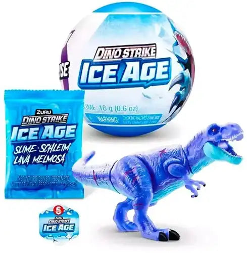 193052066206 – Zuru 5 Surprise Surprise Ball 9 cm Dino Strike Ice Age assortis (colis de 24 pcs) dispo Simcha.fr