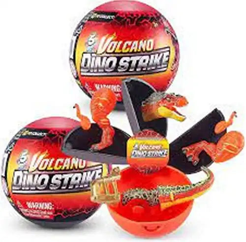 4894680019614 – Colis de 12 pcs : Zuru 5 Surprise Volcano Dino Strike 9 cm assorti en display – Grossiste jouets dinosaures à collectionner