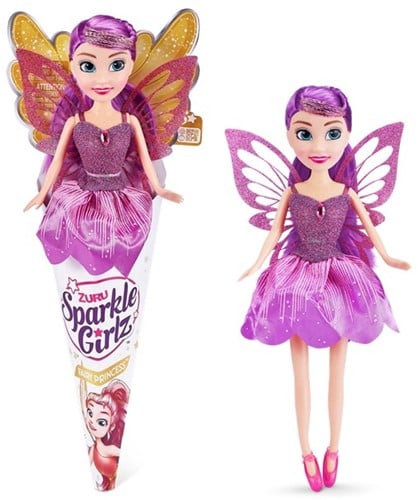 4894680003262 – Lot 3 Poupées Fées Zuru Sparkle Girlz 33 cm – Princesses Ailées Assorties – Coffret Cadeau Féérique
