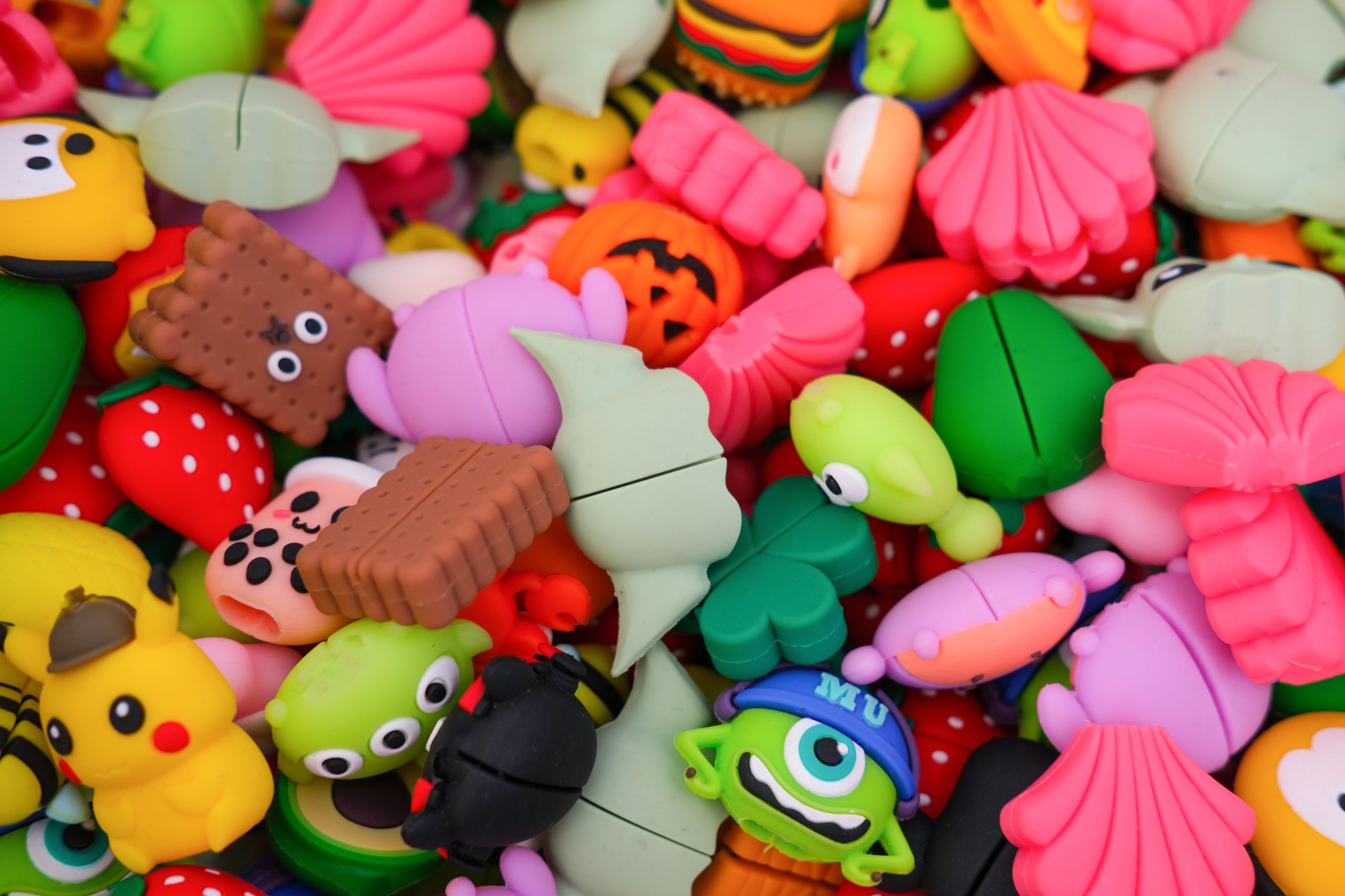 Assortiment coloré jouets squishy enfants
